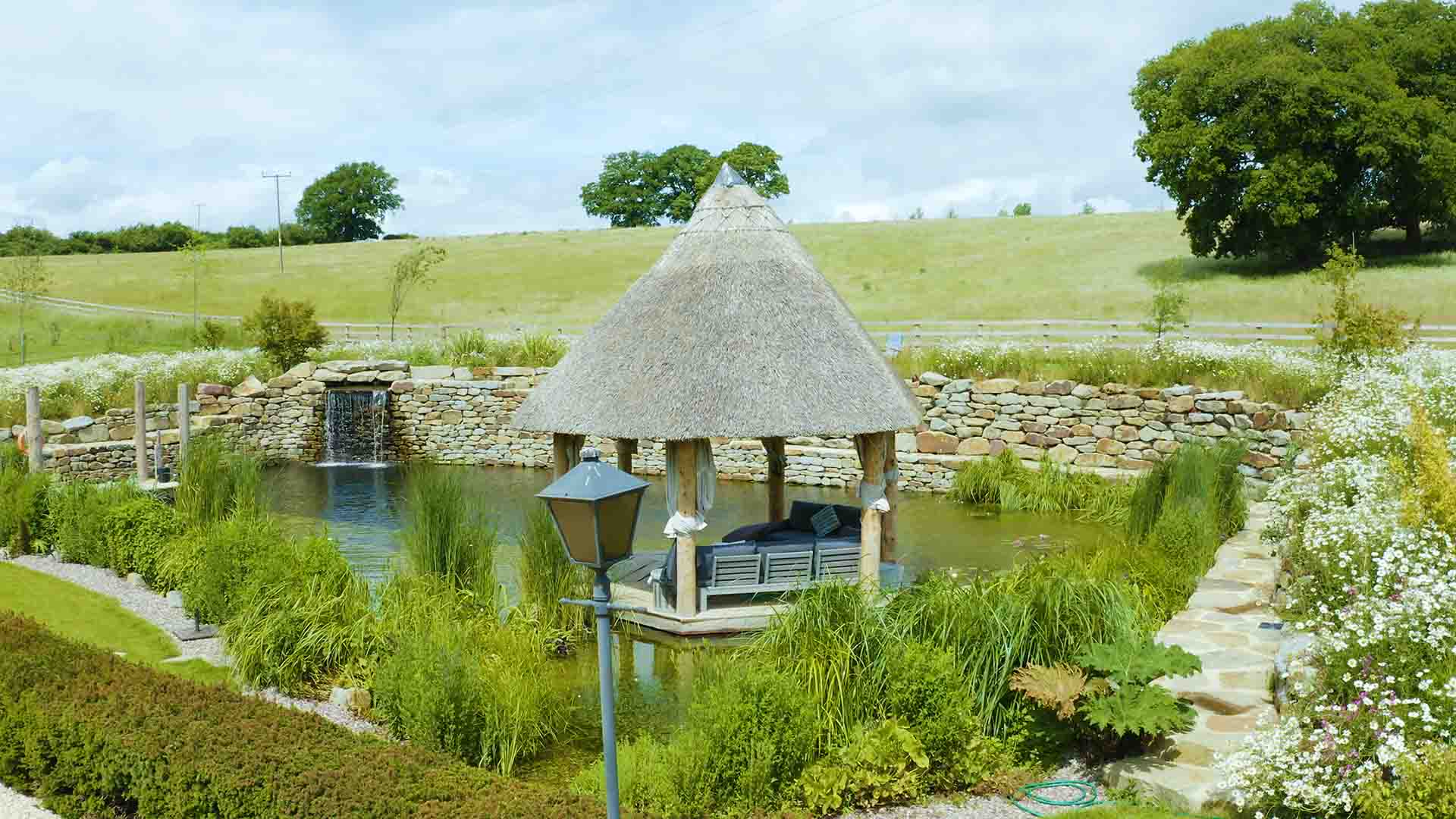 African Hut and Natural Swimming Pool Oxfordshire